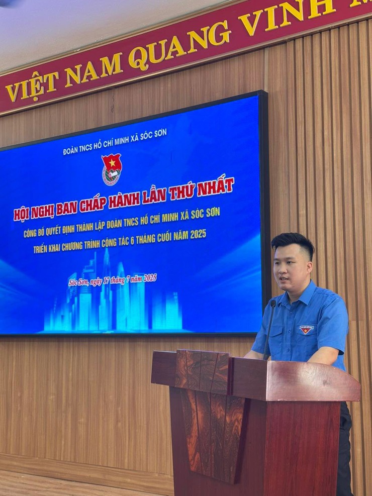 ĐOÀN TNCS HỒ CHÍ MINH XÃ SÓC SƠN TỔ CHỨC HỘI NGHỊ LẦN THỨ I, BAN CHẤP HÀNH ĐOÀN XÃ- Ảnh 2.