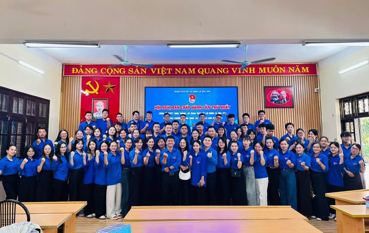 ĐOÀN TNCS HỒ CHÍ MINH XÃ SÓC SƠN TỔ CHỨC HỘI NGHỊ LẦN THỨ I, BAN CHẤP HÀNH ĐOÀN XÃ- Ảnh 5.
