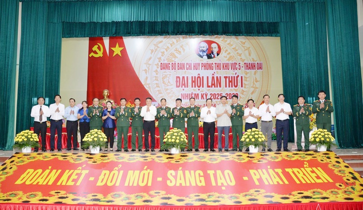 Đảng bộ Ban Chỉ huy Phòng thủ khu vực 5-Thanh Oai đã tổ chức thành công Đại hội lần thứ nhất nhiệm kỳ 2025-2030- Ảnh 1.
