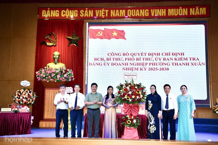 Đại hội đại biểu Đảng bộ Doanh nghiệp phường Thanh Xuân: Khẳng định vai trò hạt nhân kinh tế Đảng thời chuyển đổi số- Ảnh 3.