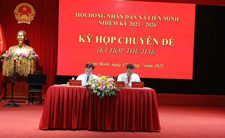 HĐND xã Liên Minh tổ chức Kỳ họp Chuyên đề (Kỳ họp lần thứ 2) HĐND xã Khóa 1, Nhiệm kỳ 2021- 2026- Ảnh 2.