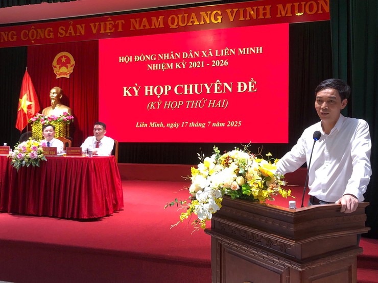 HĐND xã Liên Minh tổ chức Kỳ họp Chuyên đề (Kỳ họp lần thứ 2) HĐND xã Khóa 1, Nhiệm kỳ 2021- 2026- Ảnh 3.