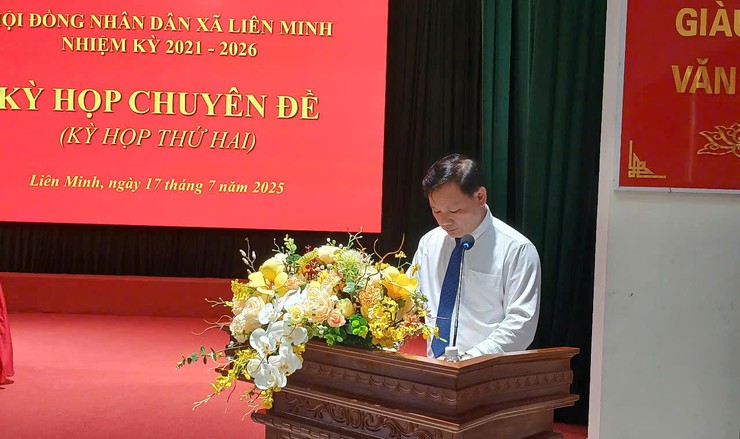 HĐND xã Liên Minh tổ chức Kỳ họp Chuyên đề (Kỳ họp lần thứ 2) HĐND xã Khóa 1, Nhiệm kỳ 2021- 2026- Ảnh 5.