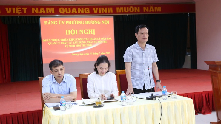 Phường Dương Nội quán triệt, triển khai xử lý nhiều vấn đề nóng về đất đai, trật tự xây dựng, trật tự đô thị- Ảnh 4.