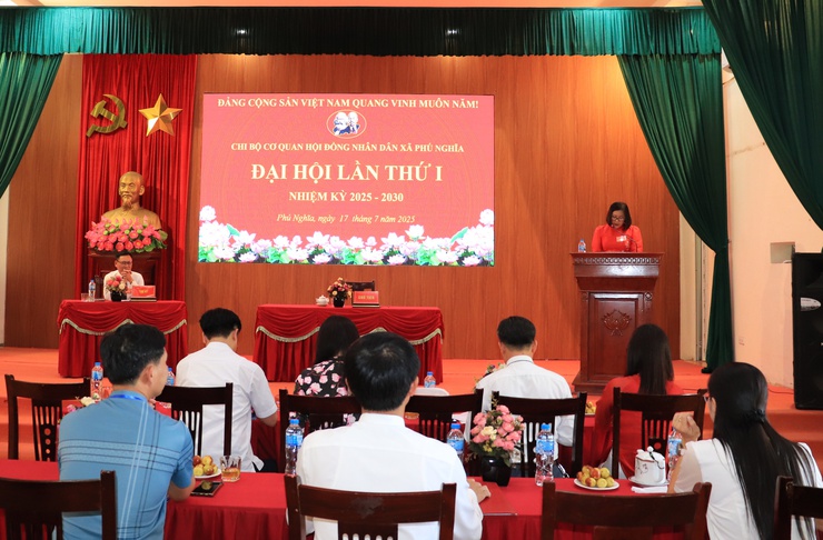Chi bộ cơ quan Hội đồng nhân dân xã Phú Nghĩa tổ chức Đại hội lần thứ nhất, nhiệm kỳ 2025 – 2030- Ảnh 3.