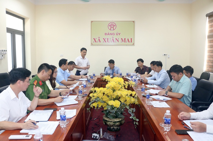 Công tác chuẩn bị Đại hội Đảng bộ xã Xuân Mai lần thứ I cơ bản đảm bảo đúng tiến độ, yêu cầu- Ảnh 2.