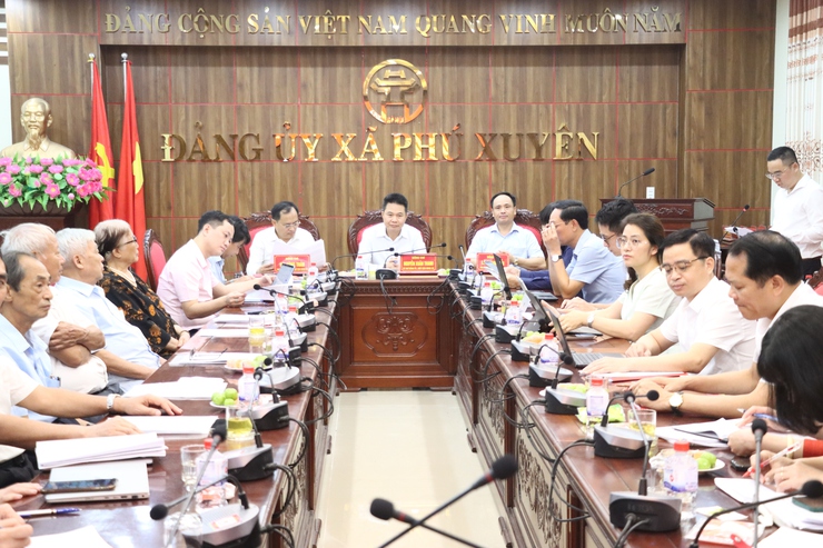 Đảng bộ xã Phú Xuyên: Hội thảo lấy ý kiến đóng góp vào dự kiến Chủ đề, Phương châm Đại hội và dự thảo Báo cáo chính trị trình Đại hội đại biểu Đảng bộ xã lần thứ nhất, nhiệm kỳ 2025 - 2030- Ảnh 1.