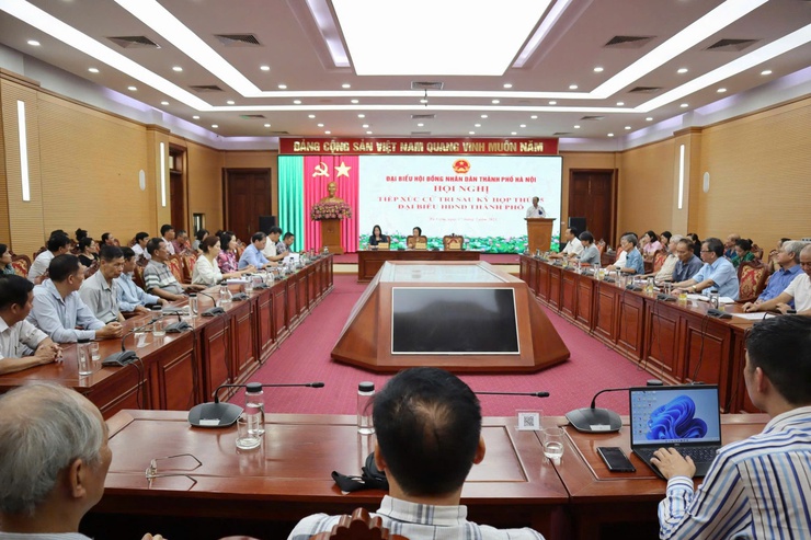 Tổ đại biểu HĐND Thành phố số 12 tiếp xúc cử tri sau kỳ họp thứ 25- Ảnh 1.