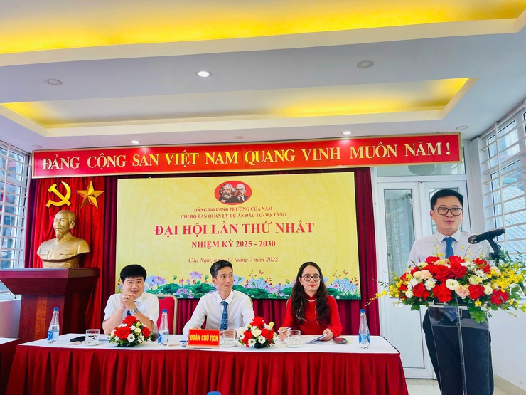 ĐẠI HỘI CHI BỘ BAN QUẢN LÝ DỰ ÁN ĐẦU TƯ - HẠ TẦNG- Ảnh 5.