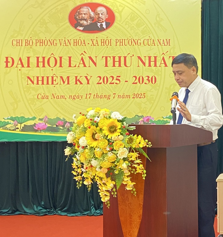 ĐẠI HỘI CHI BỘ PHÒNG VĂN HÓA XÃ HỘI PHƯỜNG CỬA NAM: KHỞI ĐẦU MỘT CHẶNG ĐƯỜNG MỚI ĐẦY THẮNG LỢI- Ảnh 7.