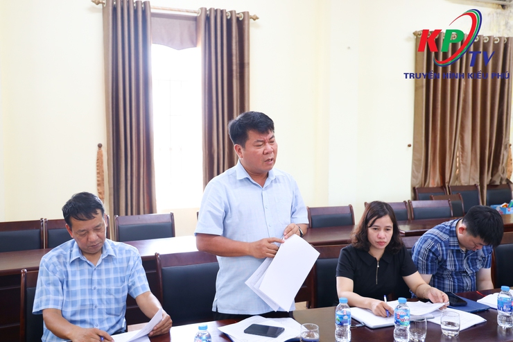 Thường trực Đảng uỷ xã Kiều Phú tổ chức hội nghị làm việc với tiểu ban văn kiện, tiêu ban phục vụ Đại hội- Ảnh 4.