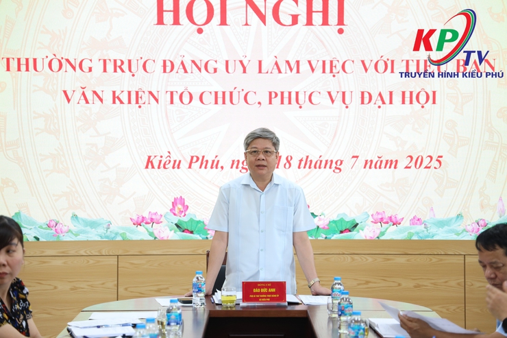Thường trực Đảng uỷ xã Kiều Phú tổ chức hội nghị làm việc với tiểu ban văn kiện, tiêu ban phục vụ Đại hội- Ảnh 15.