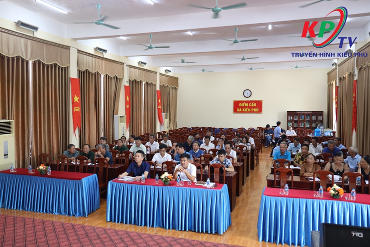 UBND xã Kiều Phú tổ chức hội nghị lấy ý kiến về phương án tuyến và vị trí công trình Dự án Đường sắt đô thị Hà Nội tuyến số 5 Văn Cao – Ngọc Khánh – Láng – Hòa Lạc- Ảnh 1.