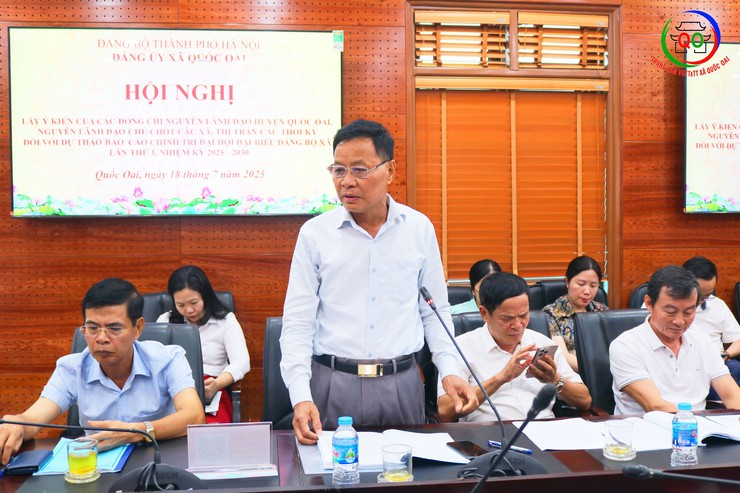 Quốc Oai Lấy ý kiến góp ý của các đồng chí nguyên lãnh đạo vào dự thảo văn kiện trình Đại hội- Ảnh 11.
