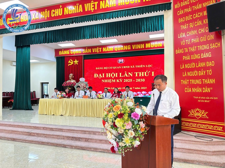 Đảng bộ Cơ quan UBND xã Thiên Lộc tổ chức thành công Đại hội lần thứ I, nhiệm kỳ 2025 - 2030- Ảnh 12.