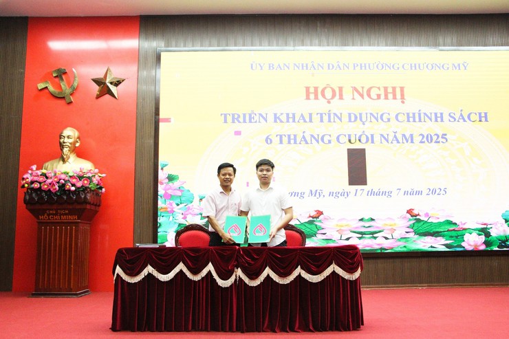 Chương Mỹ triển khai công tác tín dụng chính sách xã hội 6 tháng cuối năm 2025.- Ảnh 3.