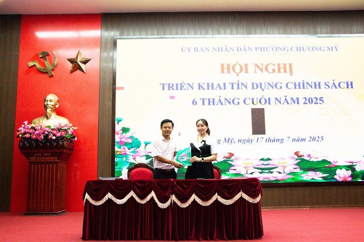 Chương Mỹ triển khai công tác tín dụng chính sách xã hội 6 tháng cuối năm 2025.- Ảnh 4.
