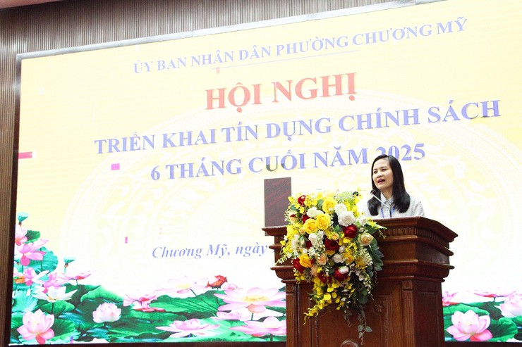 Chương Mỹ triển khai công tác tín dụng chính sách xã hội 6 tháng cuối năm 2025.- Ảnh 6.