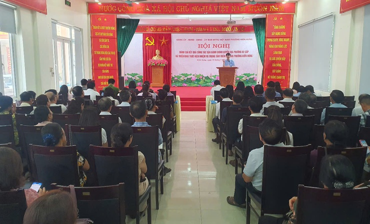 Phường Kiến Hưng đánh giá công tác vận hành chính quyền địa phương 02 cấp và triển khai các nhiệm vụ trọng tâm trên địa bàn phường- Ảnh 1.