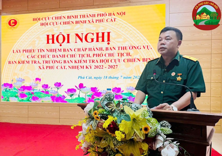 Hội Cựu chiến binh xã Phú Cát lấy phiếu tín nhiệm nhân sự tham gia Ban Chấp hành Hội nhiệm kỳ 2022-2027- Ảnh 2.
