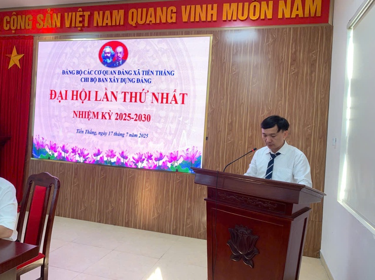 Đại hội các Chi bộ cơ quan Đảng tiến tới Đại hội Đảng bộ xã Tiến Thắng nhiệm kỳ 2025 - 2030 thành công tốt đẹp- Ảnh 2.