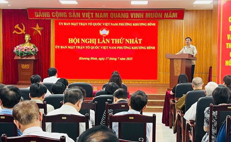 Uỷ ban Mặt trận Tổ quốc Việt Nam phường Khương Đình tổ chức Hội nghị lần thứ nhất- Ảnh 3.
