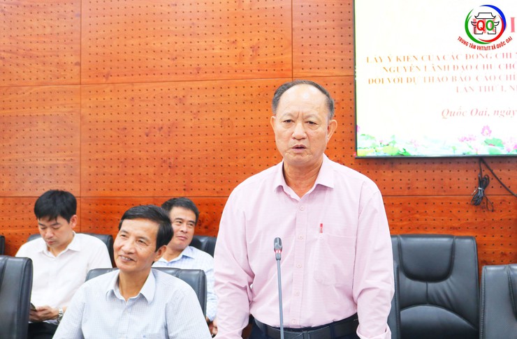 Quốc Oai Lấy ý kiến góp ý của các đồng chí nguyên lãnh đạo vào dự thảo văn kiện trình Đại hội- Ảnh 6.