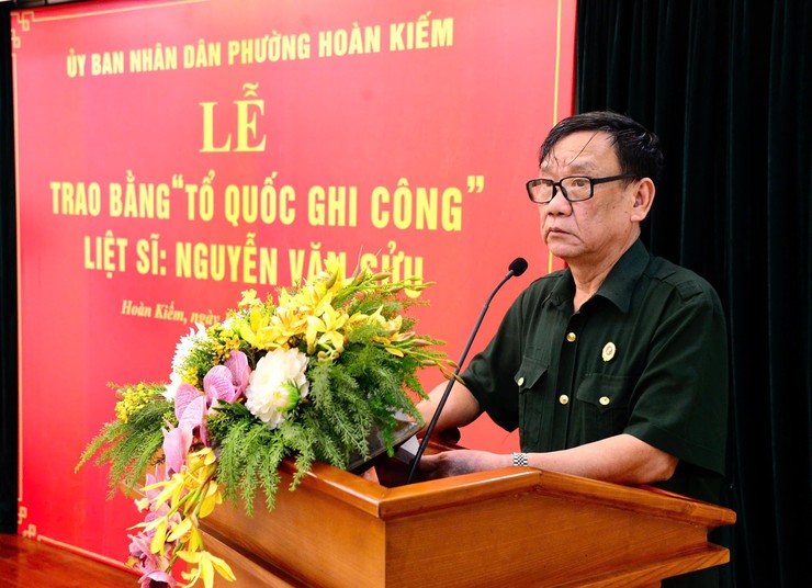 Lễ công bố Quyết định và trao Bằng “TỔ QUỐC GHI CÔNG” đối với Liệt sĩ Nguyễn Văn Sửu - Ảnh 7.