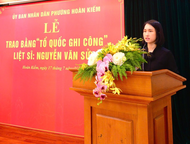 Lễ công bố Quyết định và trao Bằng “TỔ QUỐC GHI CÔNG” đối với Liệt sĩ Nguyễn Văn Sửu - Ảnh 6.