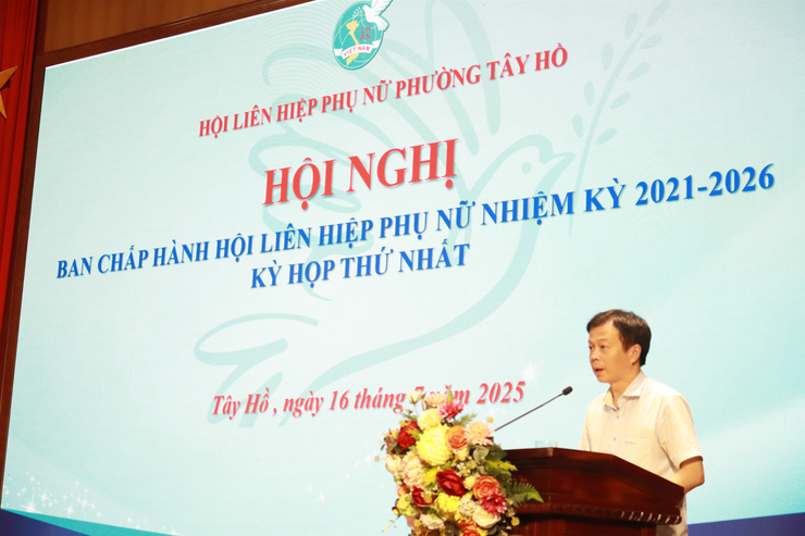 Kỳ họp lần thứ Nhất Ban chấp hành Hội LHPN phường Tây Hồ, nhiệm kỳ 2021-2026: Tăng cường đi cơ sở, nắm bắt từng khu vực để củng cố công tác Hội- Ảnh 6.
