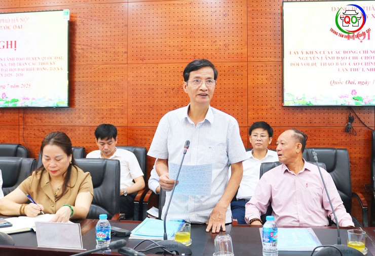 Quốc Oai Lấy ý kiến góp ý của các đồng chí nguyên lãnh đạo vào dự thảo văn kiện trình Đại hội- Ảnh 7.