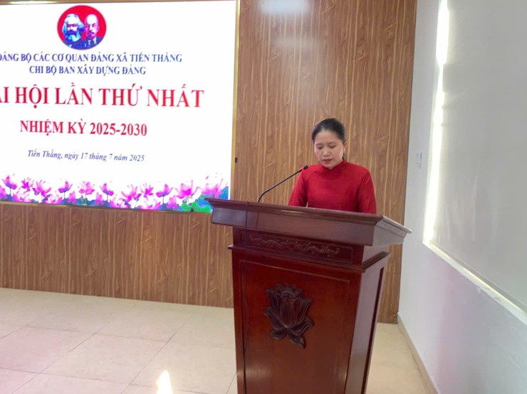 Đại hội các Chi bộ cơ quan Đảng tiến tới Đại hội Đảng bộ xã Tiến Thắng nhiệm kỳ 2025 - 2030 thành công tốt đẹp- Ảnh 6.