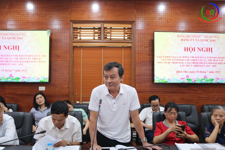 Quốc Oai Lấy ý kiến góp ý của các đồng chí nguyên lãnh đạo vào dự thảo văn kiện trình Đại hội- Ảnh 9.