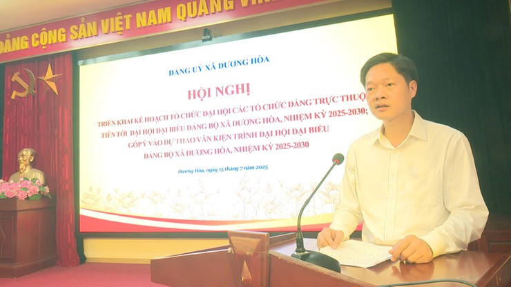 Đảng uỷ xã Dương Hoà công bố Quyết định thành lập, nâng cấp các tổ chức cơ sở Đảng và triển khai một số nhiệm vụ trọng tâm- Ảnh 10.