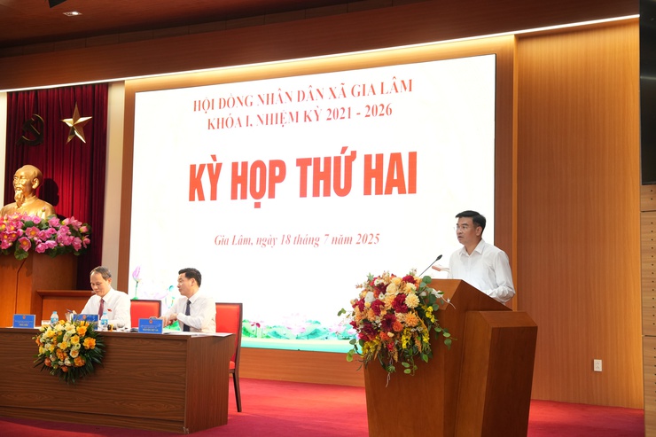 Kỳ họp thứ 2 HĐND xã Gia Lâm- Ảnh 4.