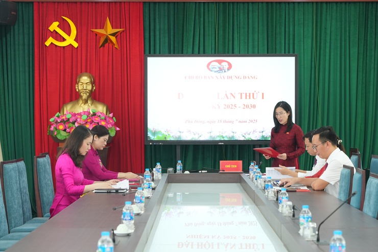 Chi bộ Ban Xây dựng Đảng tổ chức thành công Đại hội lần thứ I, nhiệm kỳ 2025-2030.- Ảnh 1.