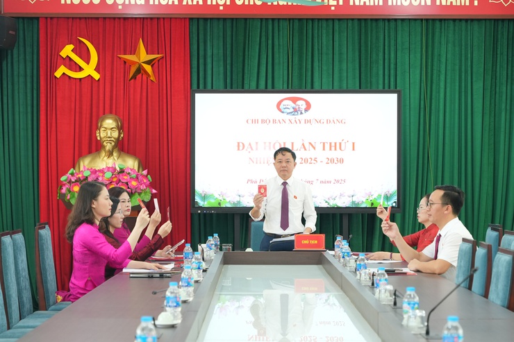 Chi bộ Ban Xây dựng Đảng tổ chức thành công Đại hội lần thứ I, nhiệm kỳ 2025-2030.- Ảnh 4.