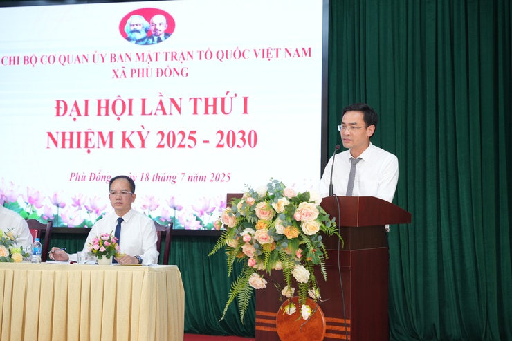 Đại hội chi bộ Cơ quan Ủy ban MTTQ xã Phù Đổng thành công tốt đẹp- Ảnh 4.