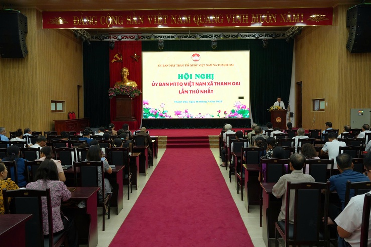 Uỷ ban MTTQ Việt Nam xã Thanh Oai tổ chức thành công Hội nghị lần thứ nhất- Ảnh 1.