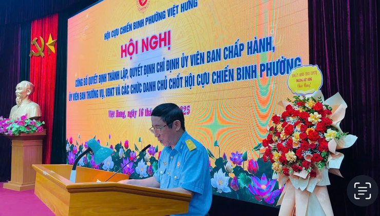 Hội CCB phường Việt Hưng tổ chức Hội nghị công bố quyết định thành lập và chỉ định các chức danh chủ chốt- Ảnh 4.
