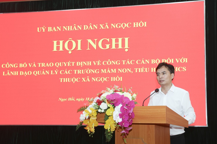 UBND XÃ NGỌC HỒI TRAO QUYẾT ĐỊNH CÔNG TÁC CÁN BỘ NGÀNH GIÁO DỤC ĐÀO TẠO- Ảnh 8.