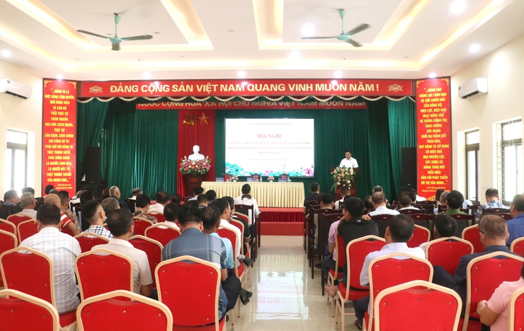 UBND xã Phù Đổng tổ chức Hội nghị giao ban với các đồng chí Trưởng thôn, Tổ trưởng TDP- Ảnh 1.