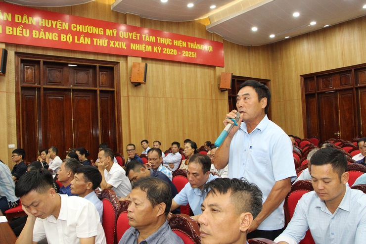 Chương Mỹ công bố quyết định thành lập Tổ công tác xử lý vi phạm trật tự xây dựng, đất đai, vi phạm các công trình thủy lợi, vi phạm đê điều năm 2025- Ảnh 6.