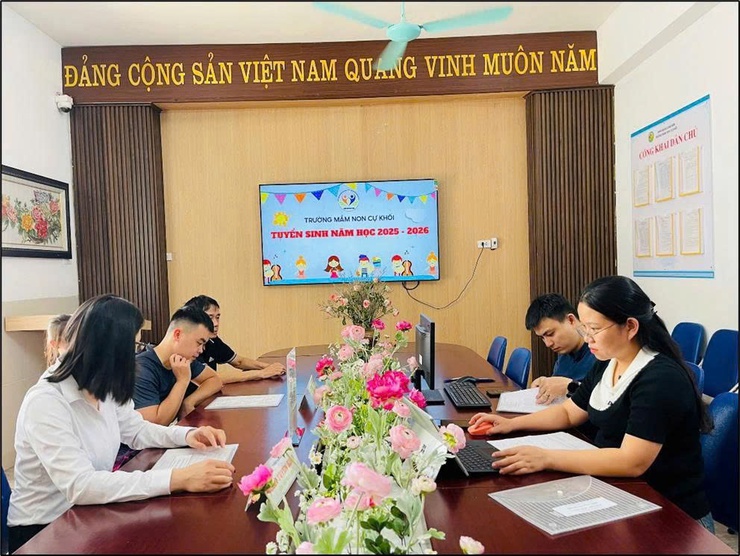 Tự phát triển phần mềm tuyển sinh trực tuyến cho trẻ dưới 5 tuổi- Mô hình sáng tạo của trường Mầm non Cự Khối- Ảnh 3.