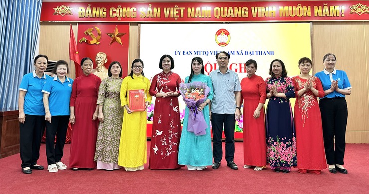 Ủy ban MTTQVN xã Đại Thanh công bố Quyết định về công tác cán bộ các ngành đoàn thể- Ảnh 3.