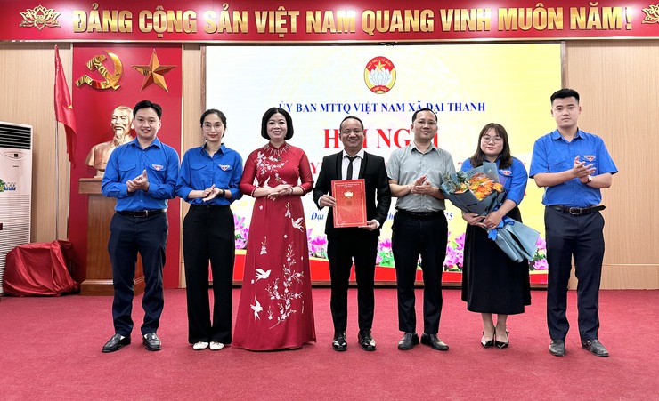 Ủy ban MTTQVN xã Đại Thanh công bố Quyết định về công tác cán bộ các ngành đoàn thể- Ảnh 5.
