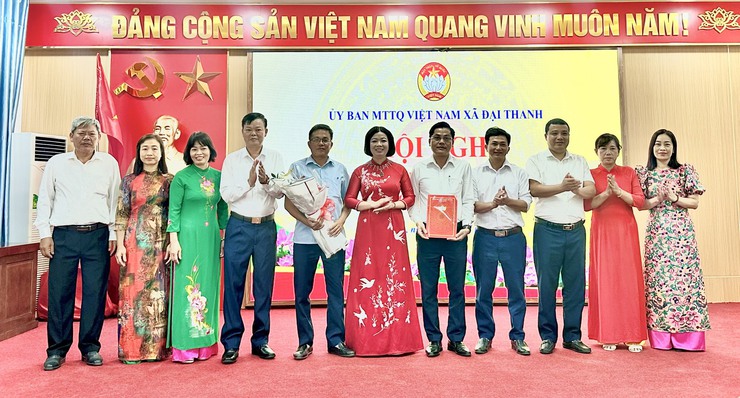 Ủy ban MTTQVN xã Đại Thanh công bố Quyết định về công tác cán bộ các ngành đoàn thể- Ảnh 4.