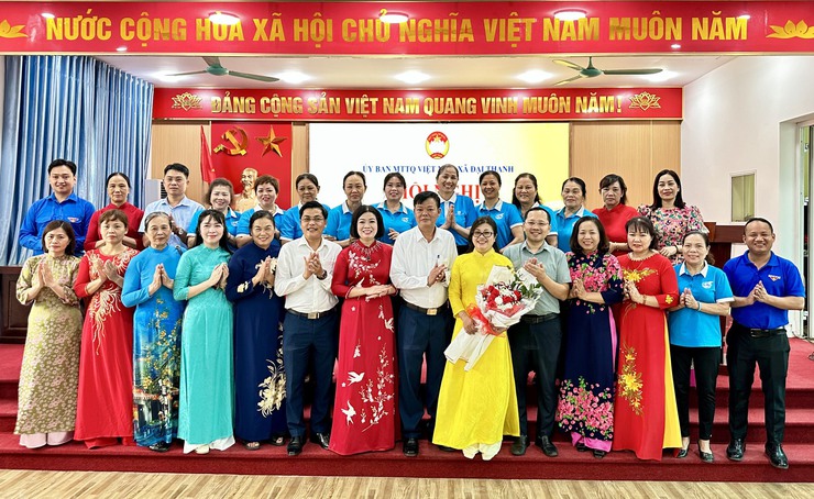 Ủy ban MTTQVN xã Đại Thanh công bố Quyết định về công tác cán bộ các ngành đoàn thể- Ảnh 6.