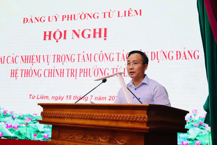 Hội nghị triển khai các nhiệm vụ trọng tâm công tác xây dựng Đảng, hệ thống chính trị phường- Ảnh 4.