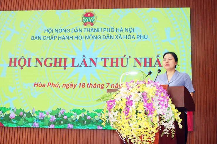 Ban chấp hành Hội nông dân xã Hòa Phú tổ chức Hội nghị lần thứ nhất.- Ảnh 2.